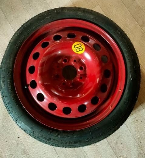 Roue de secours 4 trous, alfa, Fiat, ..T 115/70 R15 90M, Enlèvement