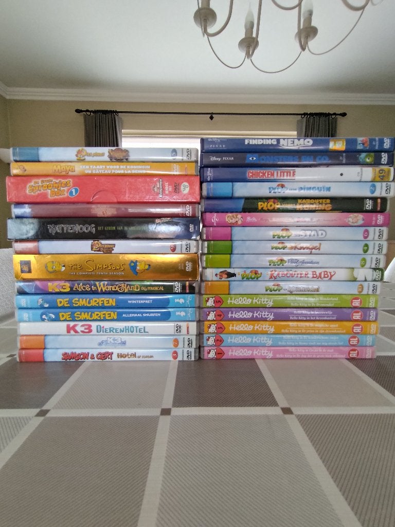 39 kinder/jeugd DVD's, Show, Animatie, Alle leeftijden, Ophalen of Verzenden