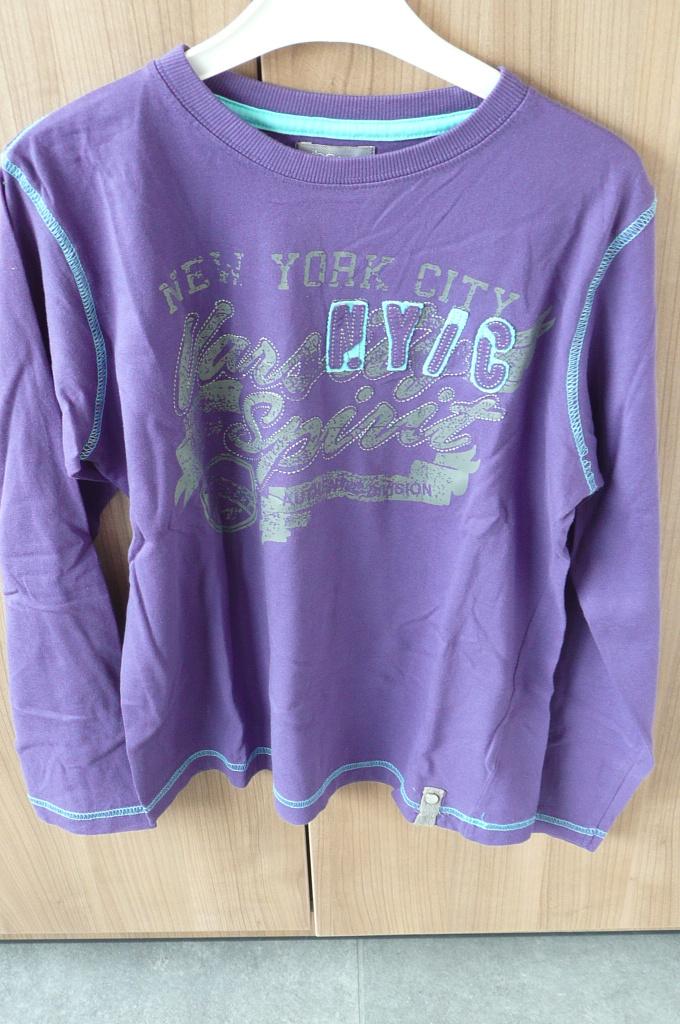 Paarse T-shirt lange mouw New York City (K241), Kinderen en Baby's, Ophalen of Verzenden, Zo goed als nieuw, Shirt of Longsleeve
