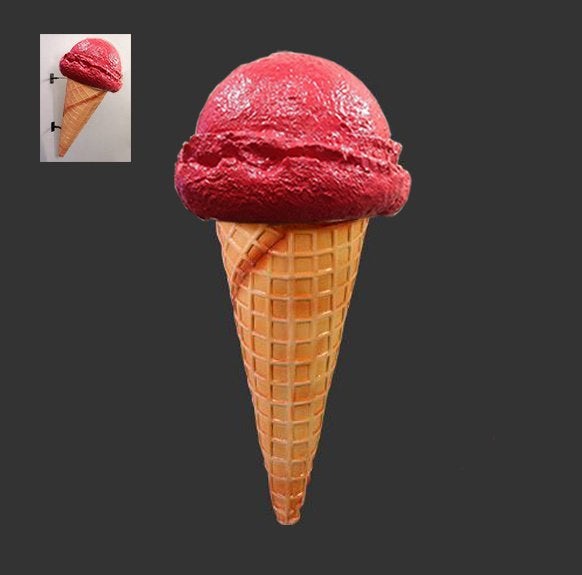 Schepijsje Hangend – Aardbei – 89 cm Inclusief beugels, Ophalen, Nieuw