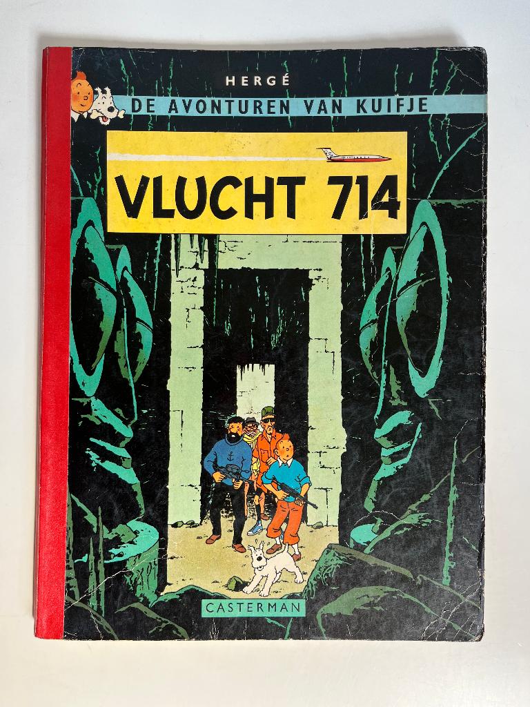 Kuifje - Vlucht 714 - 1e druk 1968, Boeken, Verzenden, Herge