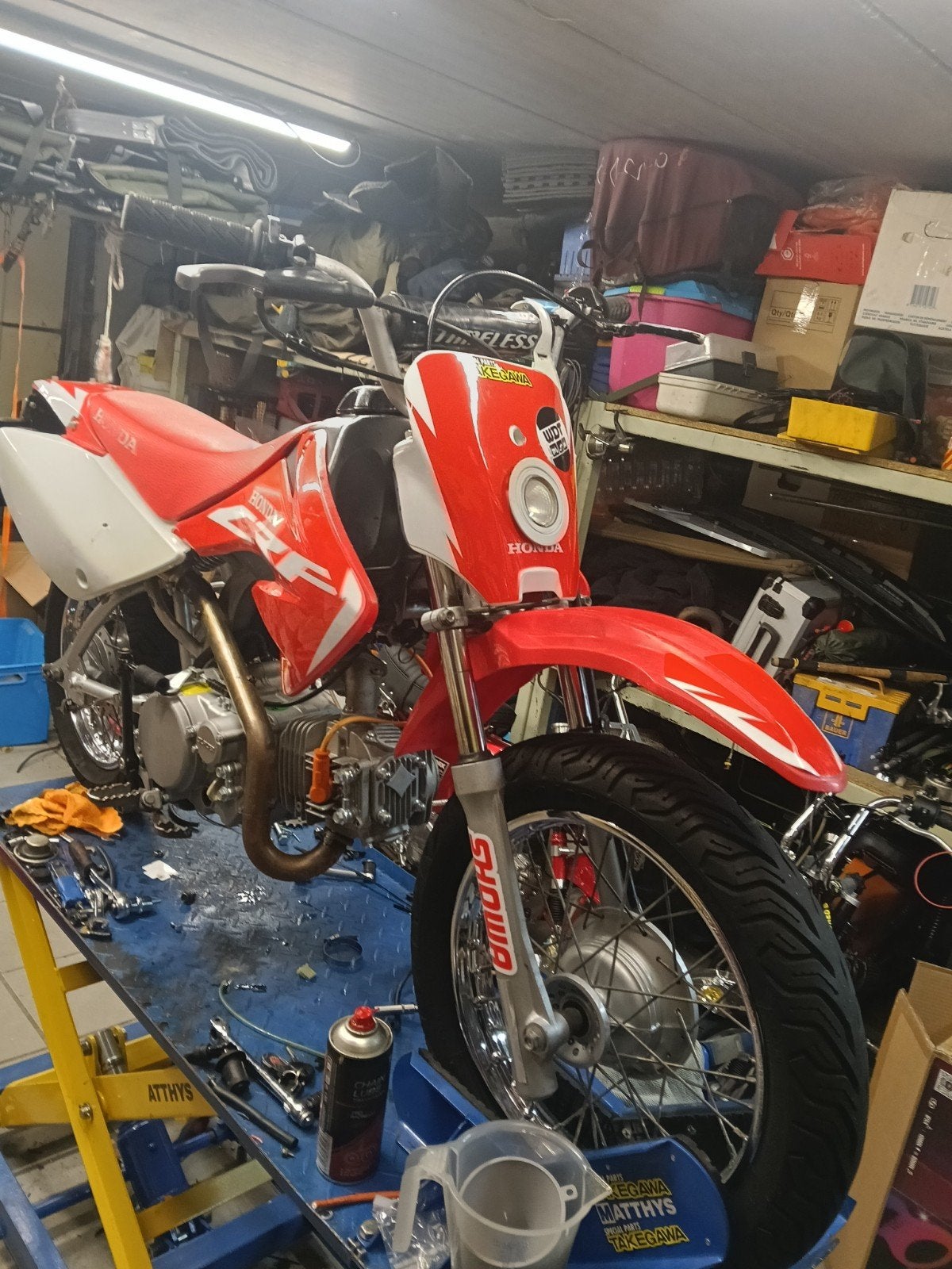 crf70 met motorpapieren, Motoren, Ophalen