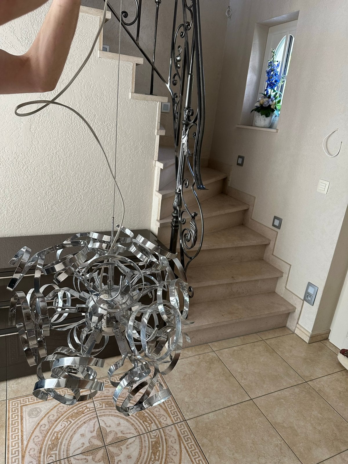 Moderne plafondlamp, Ophalen, Zo goed als nieuw