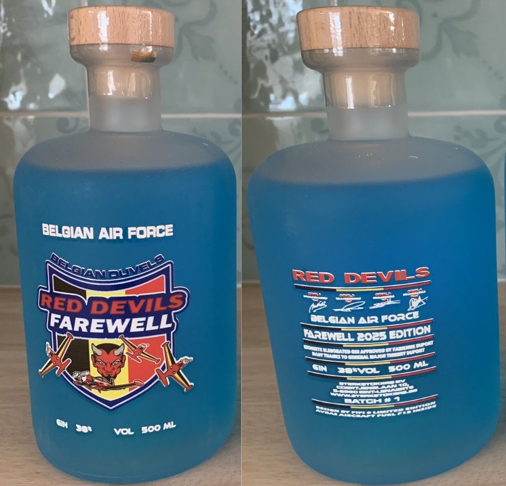 BAF - Red Devils Belgian airforce gin, Enlèvement ou Envoi