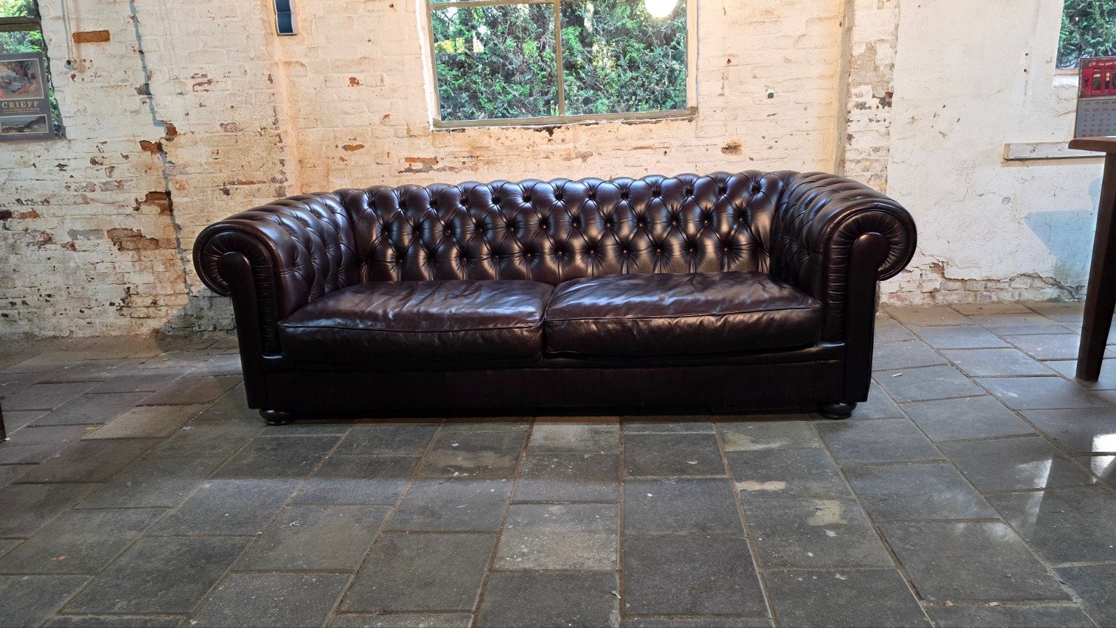 Natuzzi King 3-Zits Chesterfield – In Nieuwstaat, Huis en Inrichting, Zetels | Zetels, Ophalen of Verzenden, Zo goed als nieuw