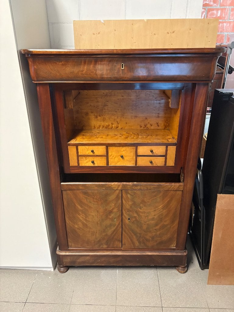Antieke secretaire kast louis philippe, Antiek en Kunst, Ophalen
