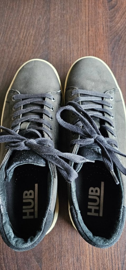 Hub, herenschoenen, zwart, maat 42, niet veel gedragen, Kleding | Heren, Schoenen, Ophalen, Zwart, Zo goed als nieuw, Hub