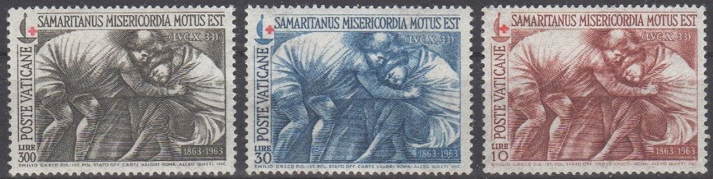 Vaticaan - De barmhartige Samaritaan, Ophalen of Verzenden, Overige landen, Postfris