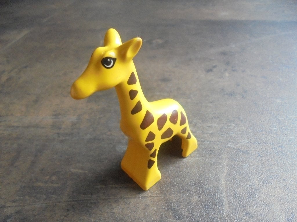 Lego Duplo Animal Giraffe Baby Eyes Oval (zie foto's) 2, Kinderen en Baby's, Ophalen of Verzenden, Gebruikt, Losse stenen, Duplo