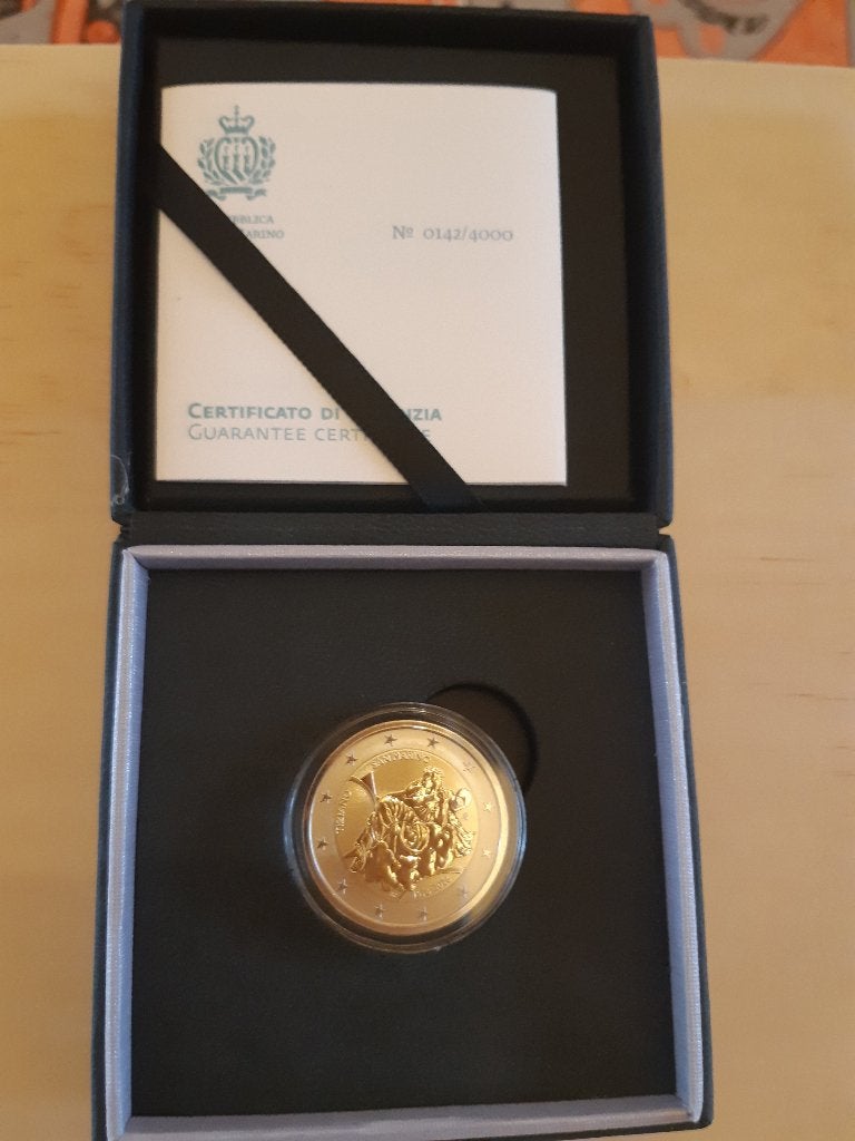 San Marino : Herdenkingsmunt 2026 in Reverse Proof., Enlèvement ou Envoi, Saint-Marin, 2 euros, Monnaie en vrac