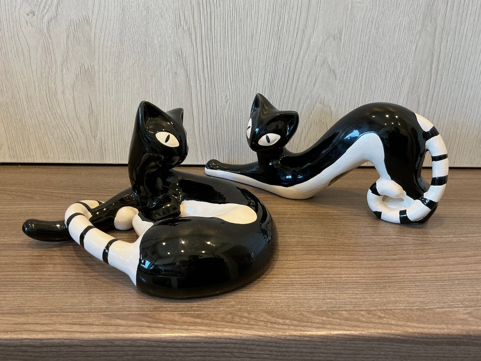 Vintage set keramiek katten made in Poland nos, Ophalen of Verzenden