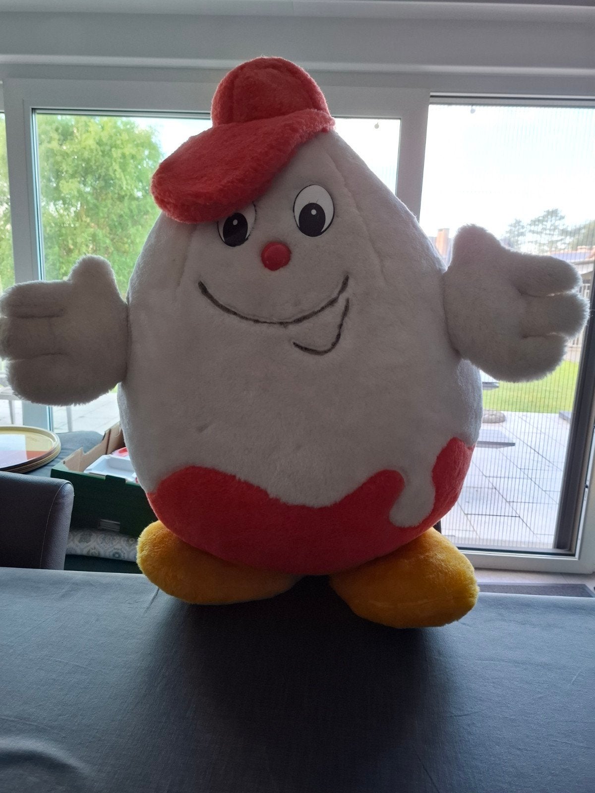 pluche kinder suprise ei, Ophalen