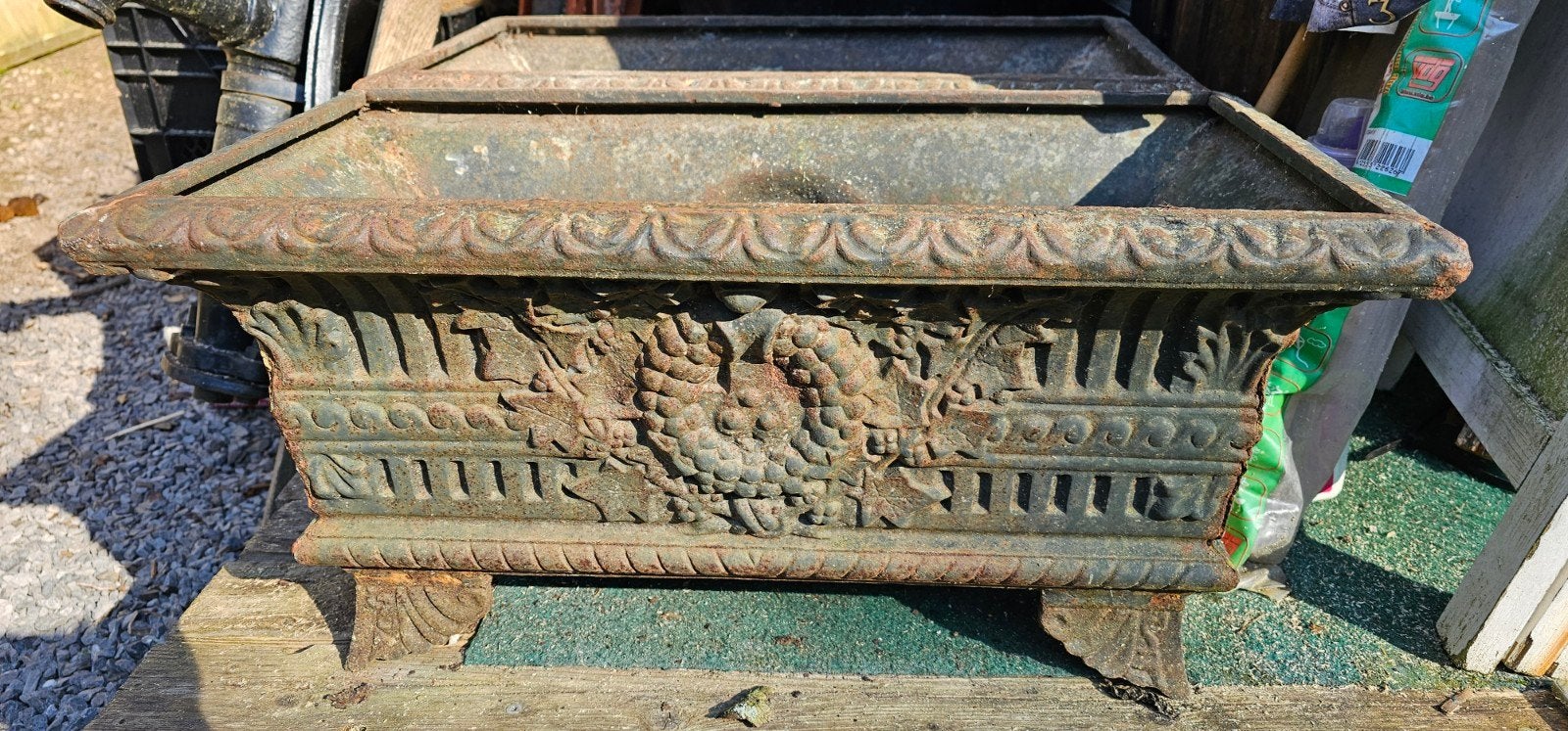 décorations anciennes fonte pierres pour extérieur, Enlèvement, Utilisé, Bois