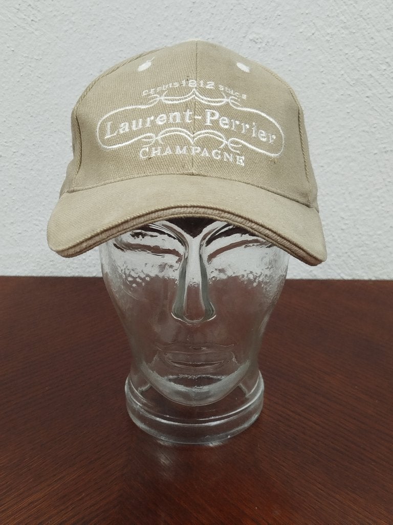 Vintage Laurent-Perrier champagne baseballpet, Ophalen of Verzenden, Gedragen, One size fits all, Pet