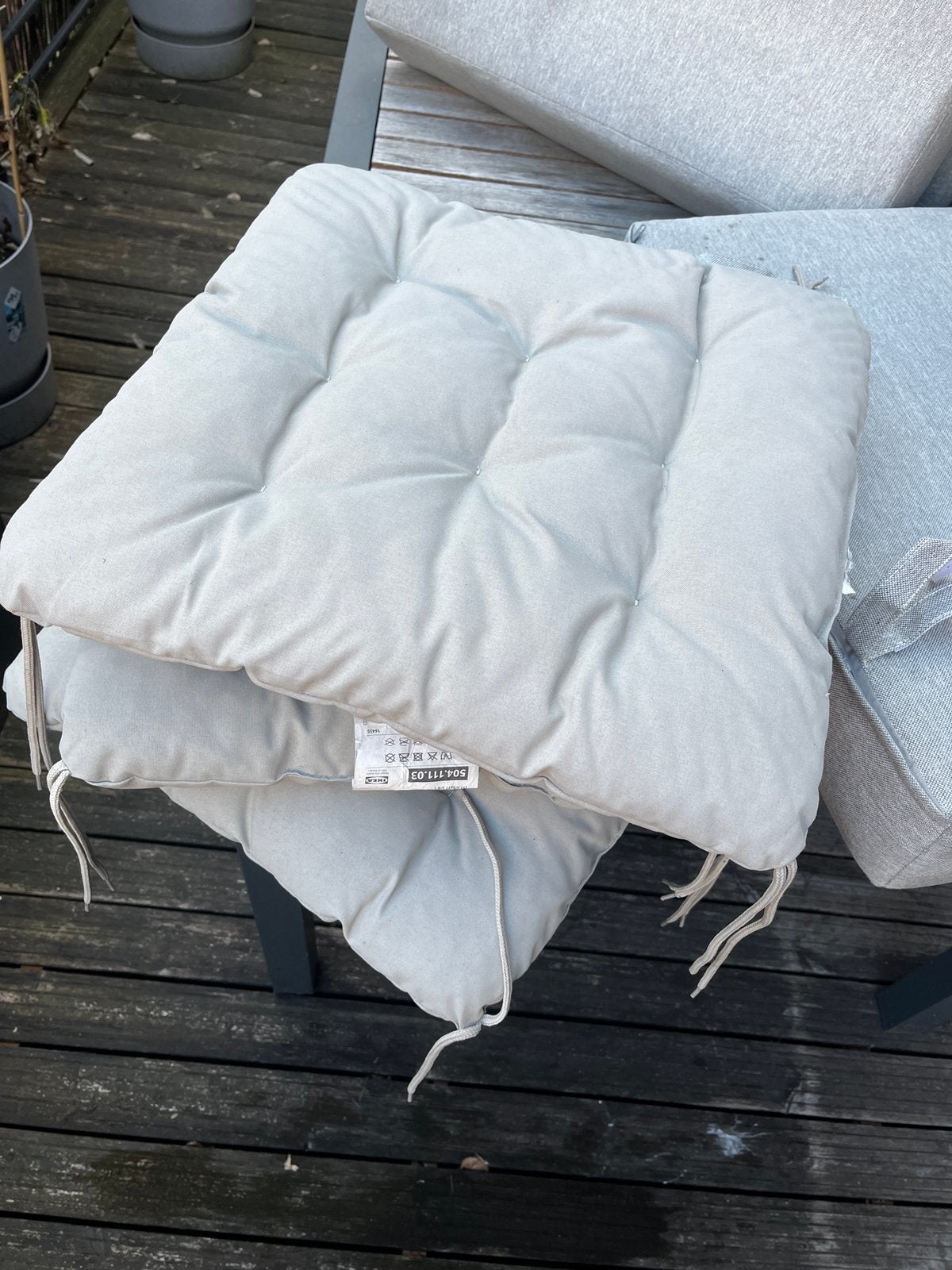 Coussin de chaises exterieurs, Jardin & Terrasse, Accessoires mobilier de jardin, Enlèvement, Comme neuf