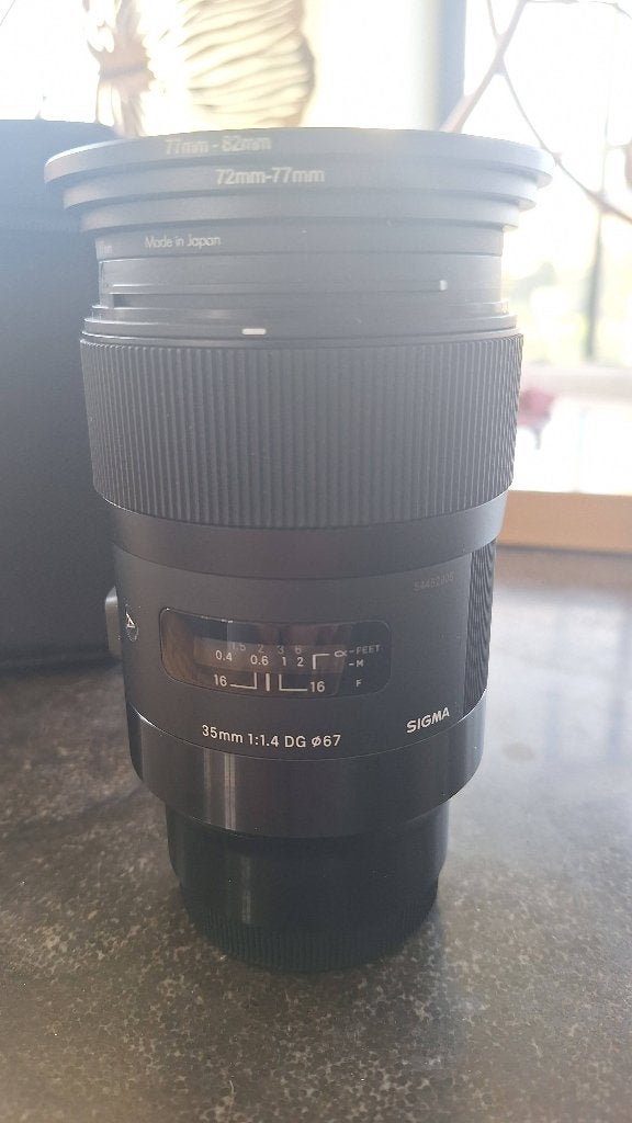 Lens Sigma Art sony 35 mm 1.4, Sigma, Monture Sony E, 35 mm, Lentille standard