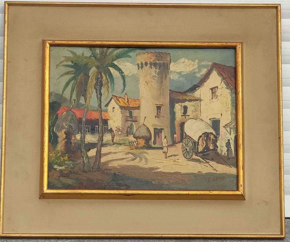 huile sur toile signe jose camps, Antiek en Kunst, Ophalen of Verzenden