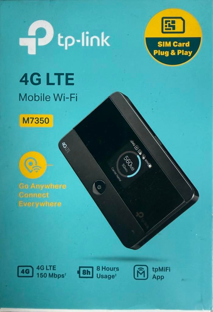 TP-Link M7350 4G LTE Mobiele Wi-Fi Router, Computers en Software, Ophalen of Verzenden, Nieuw, Router