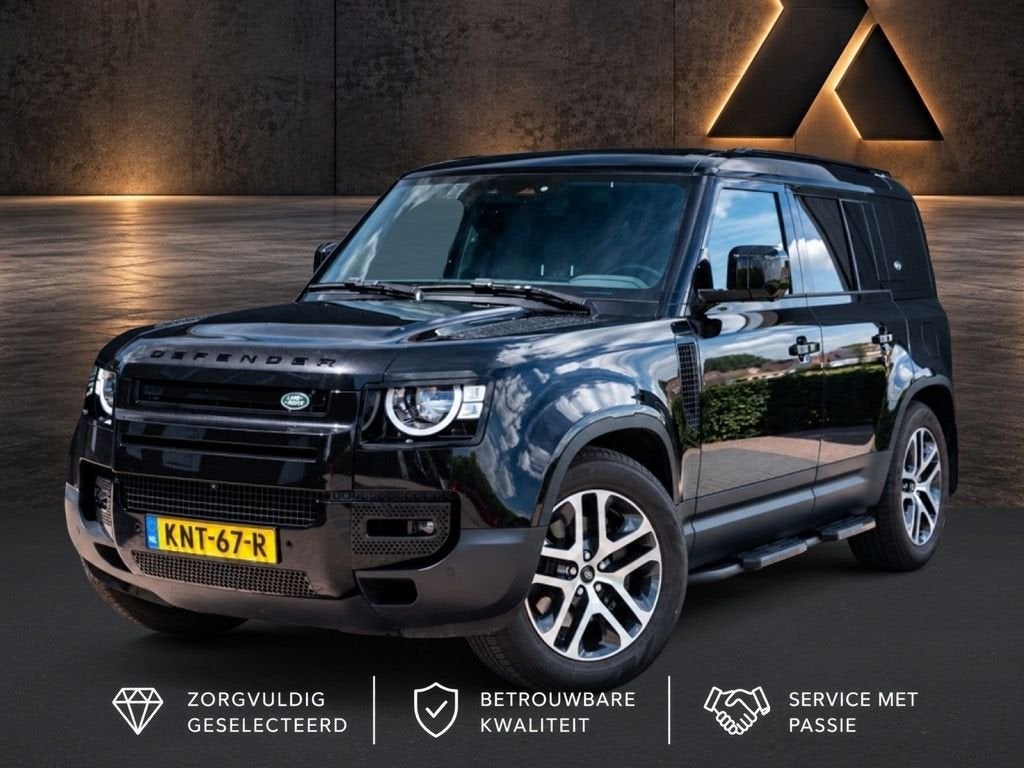 Land Rover Defender 110 2.0 P400e S Iconische Defender in Sa, Automaat, Zwart, Zwart, SUV of Terreinwagen
