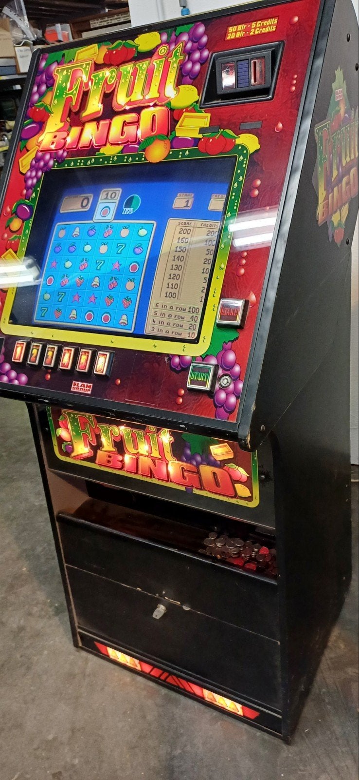 FRUIT BINGO jaren '90, Ophalen