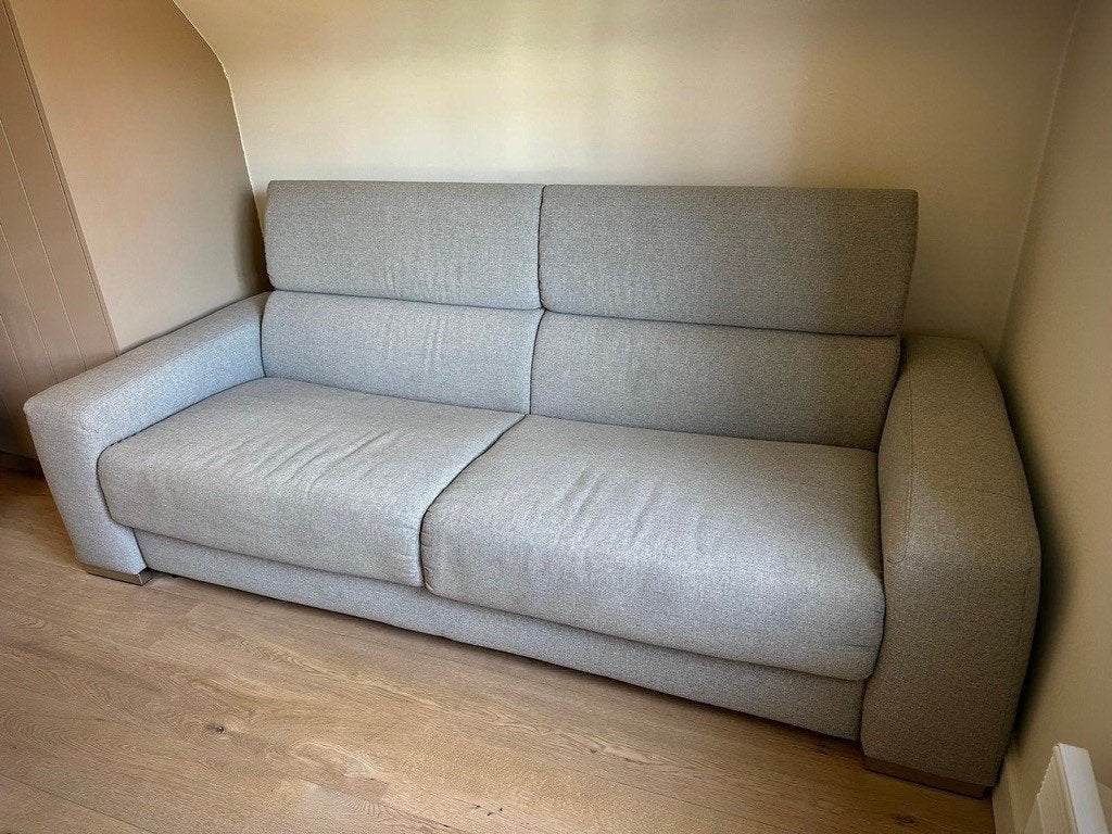 Slaapzetel (kingzise bed 180 cm) // prima staat 👌🏻, Gris, Comme neuf, Enlèvement, 180 cm