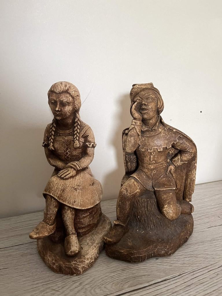 Steen/Houten standbeeldjes, Antiek en Kunst, Verzenden