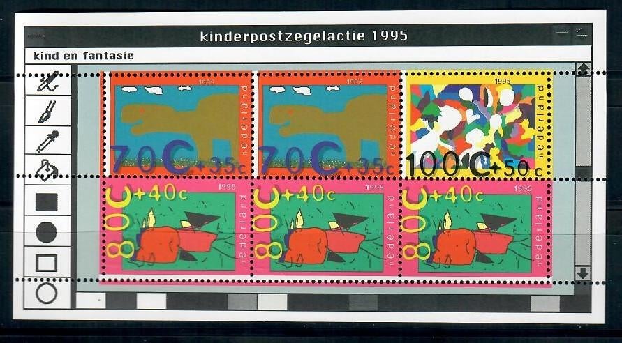 Nederland yvertnrs.: Blok 45 postfris, Timbres & Monnaies, Timbres | Pays-Bas, Enlèvement ou Envoi, Après 1940, Non oblitéré