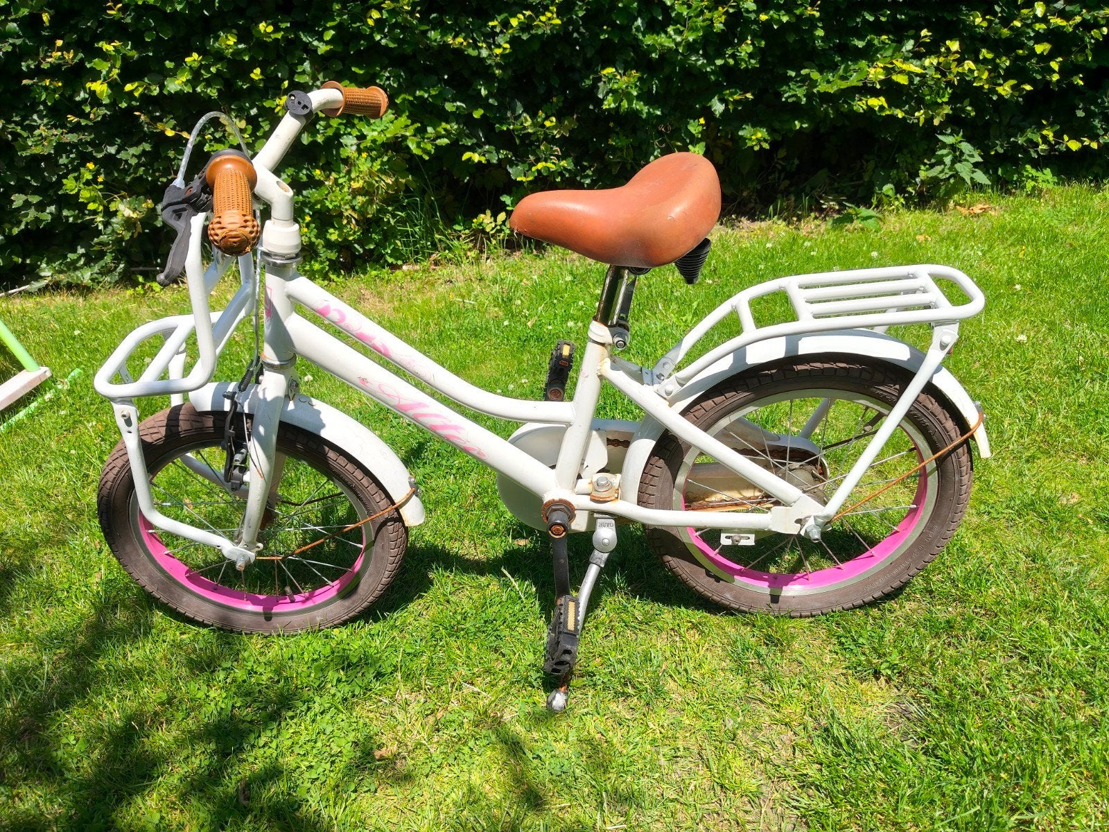 Meisjesfiets  16" 16 inch, Ophalen, Terugtraprem, 16 inch