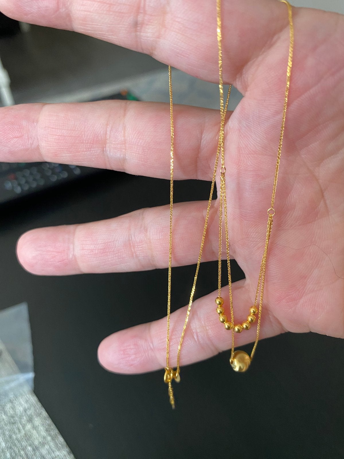 Collier or 18k, Enlèvement, Or, Or