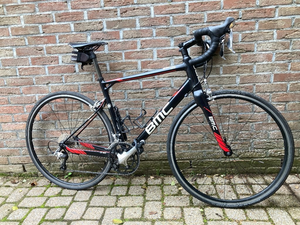 Racefiets BMC Granfondo GF02 ( volledig onderhoud gehad ), 28 inch, Gebruikt, Velgrem, 15 tot 20 versnellingen