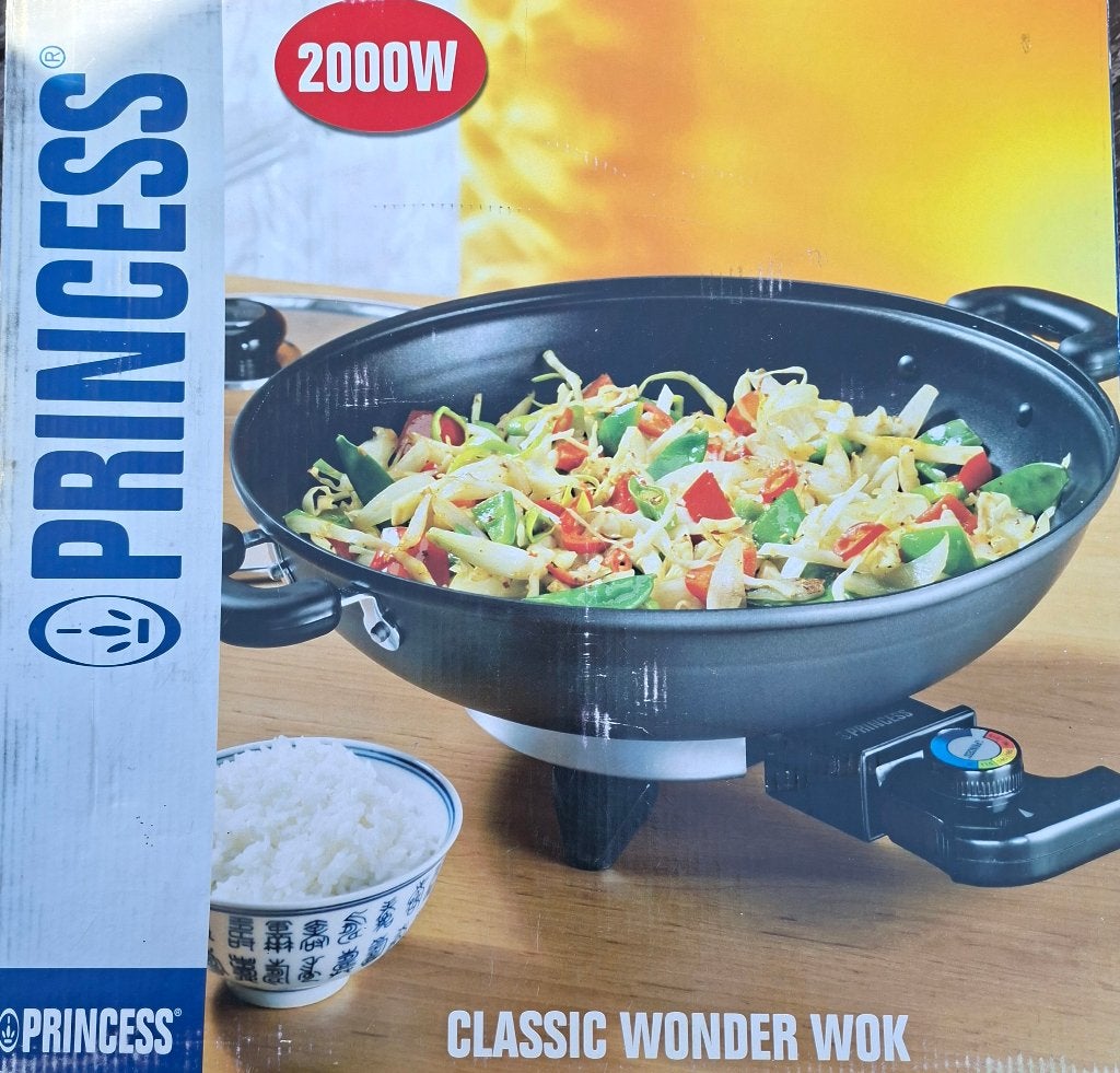 Elektrische wok, Maison & Meubles, Cuisine | Casseroles & Poêles, Aluminium, Comme neuf, Enlèvement, Autres marques