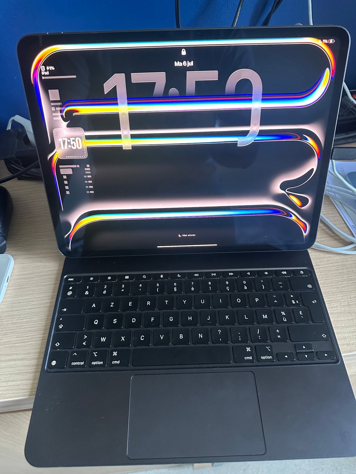 Ipad pro 13’ inch M4 + keyboard 57 laad cycli, Computers en Software, Windows Laptops, Ophalen, 256 GB, 13 inch, Zo goed als nieuw