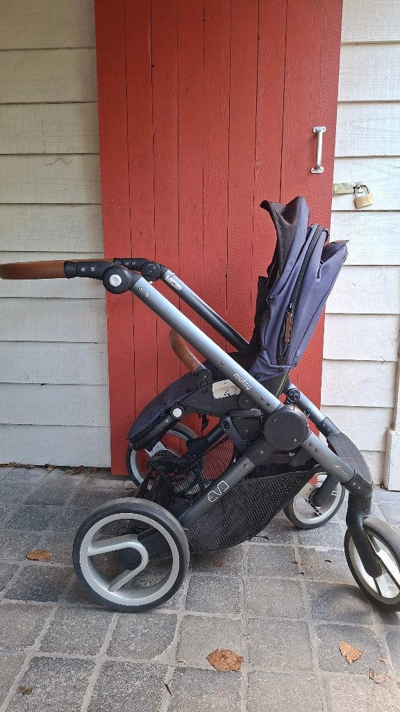 Buggy (baby-kleuter) mutsy evo, Gebruikt, Mutsy, Met reiswieg, Ophalen