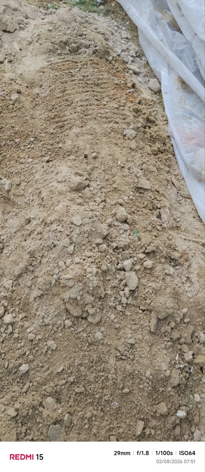 gratuit sable pour chape ou autre, Enlèvement