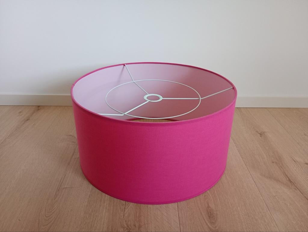 Lampekap, rond, roze, Huis en Inrichting, Ophalen, Gebruikt, Rond, Modern
