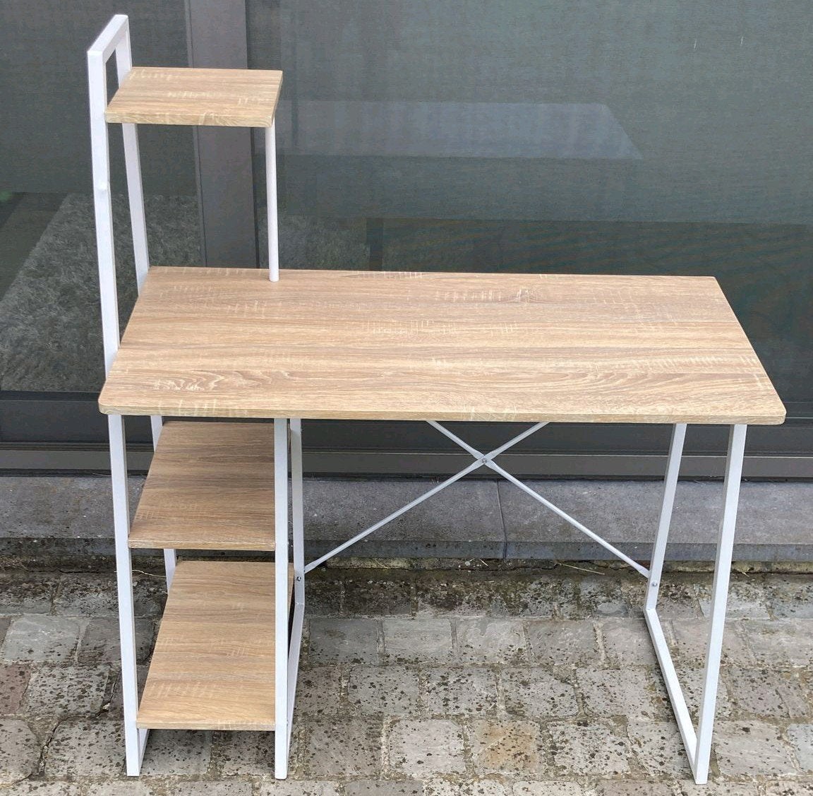 Computertafel / bureau met opbergruimte - 99x50x118 cm, Ophalen, Demontabel, Spaanplaat of MDF, 50 cm