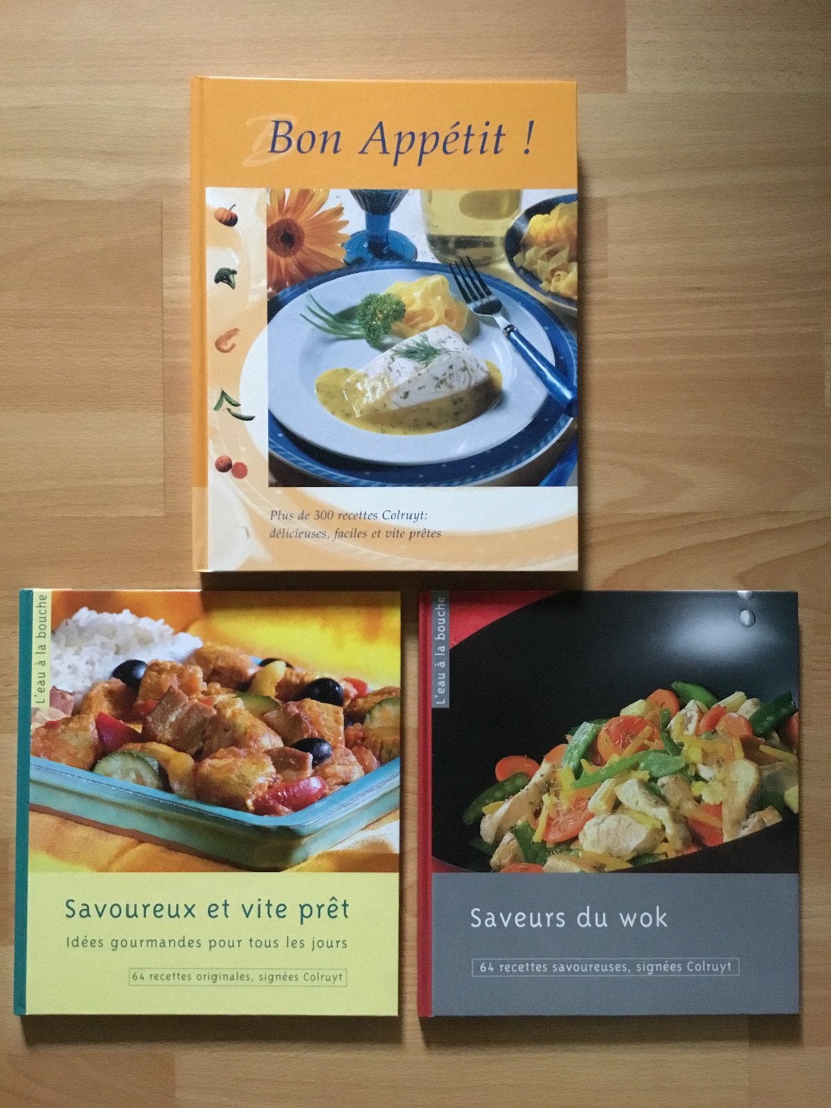 Coffret de livres de cuisine français Colruyt, Enlèvement ou Envoi