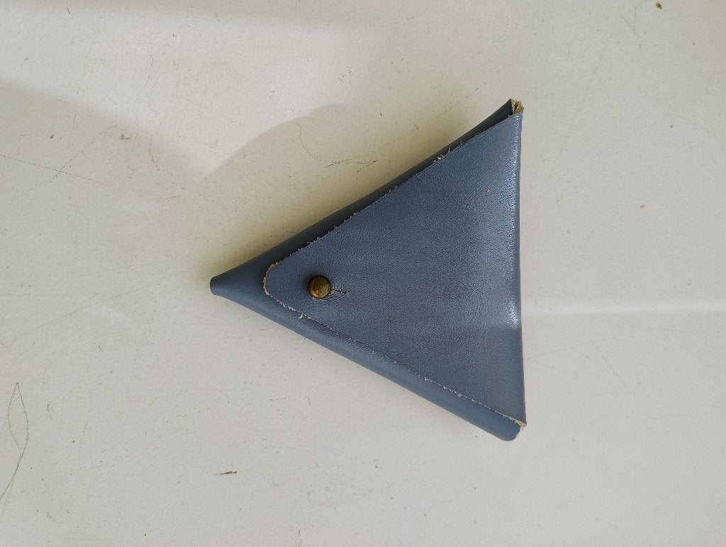 Blauwe portefeuille, Overige merken, Gebruikt, Leder, Verzenden