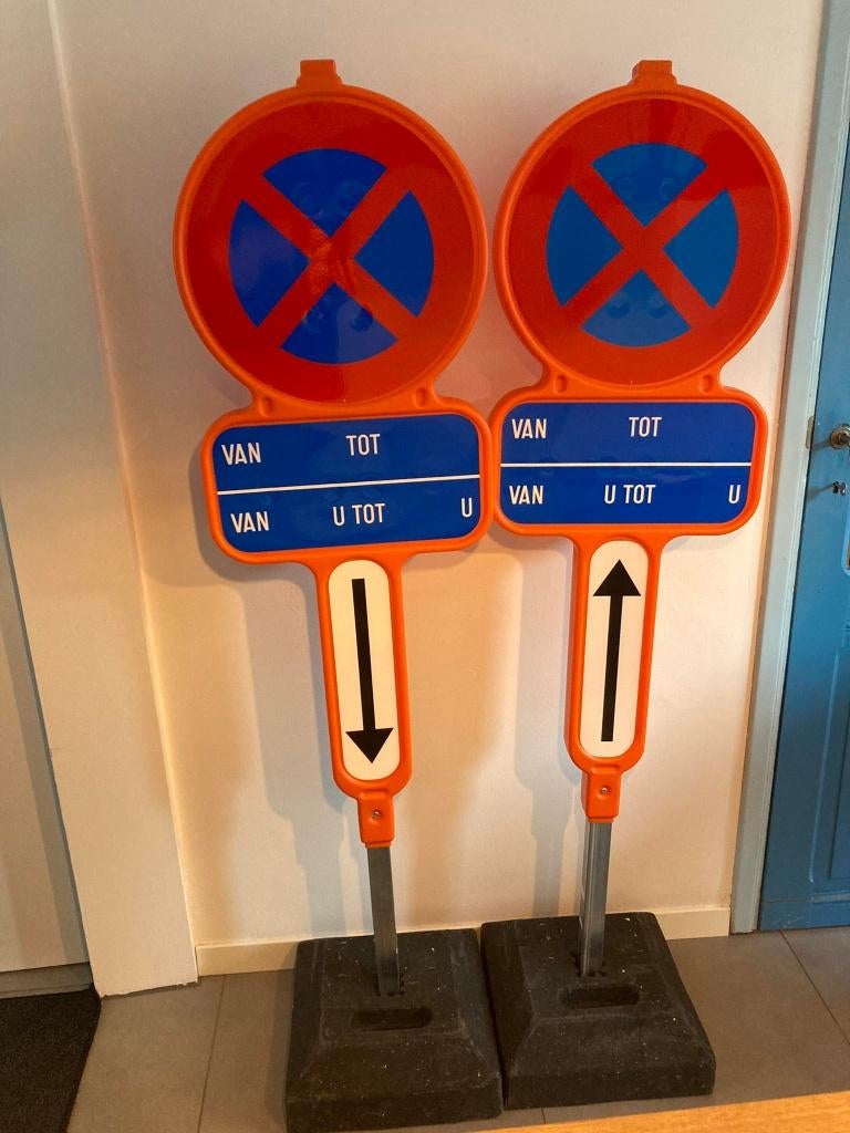 Parkeerborden E3 - Verkeersborden te huur, krijtstift incl., Ophalen