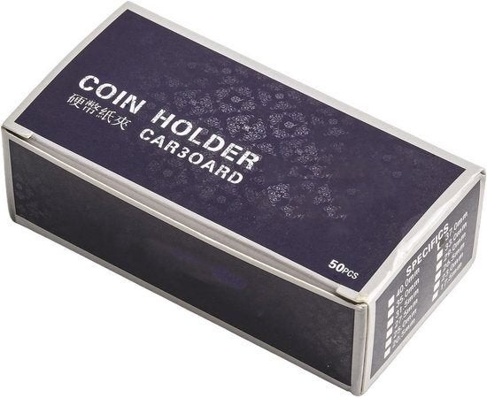 Doosje wit kartonnen munthouders 40mm (NIEUW), Timbres & Monnaies, Monnaies & Billets de banque | Accessoires, Enlèvement ou Envoi