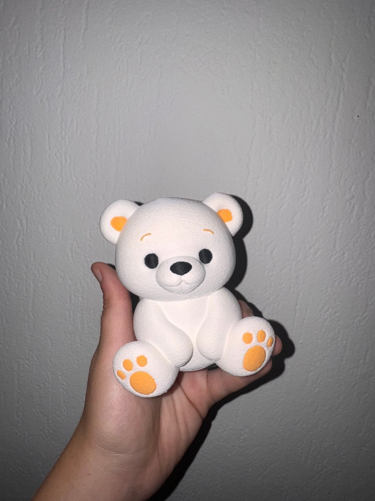Schattig teddybeer 3D-geprint beeld, Ophalen of Verzenden, Zo goed als nieuw, Beeldje