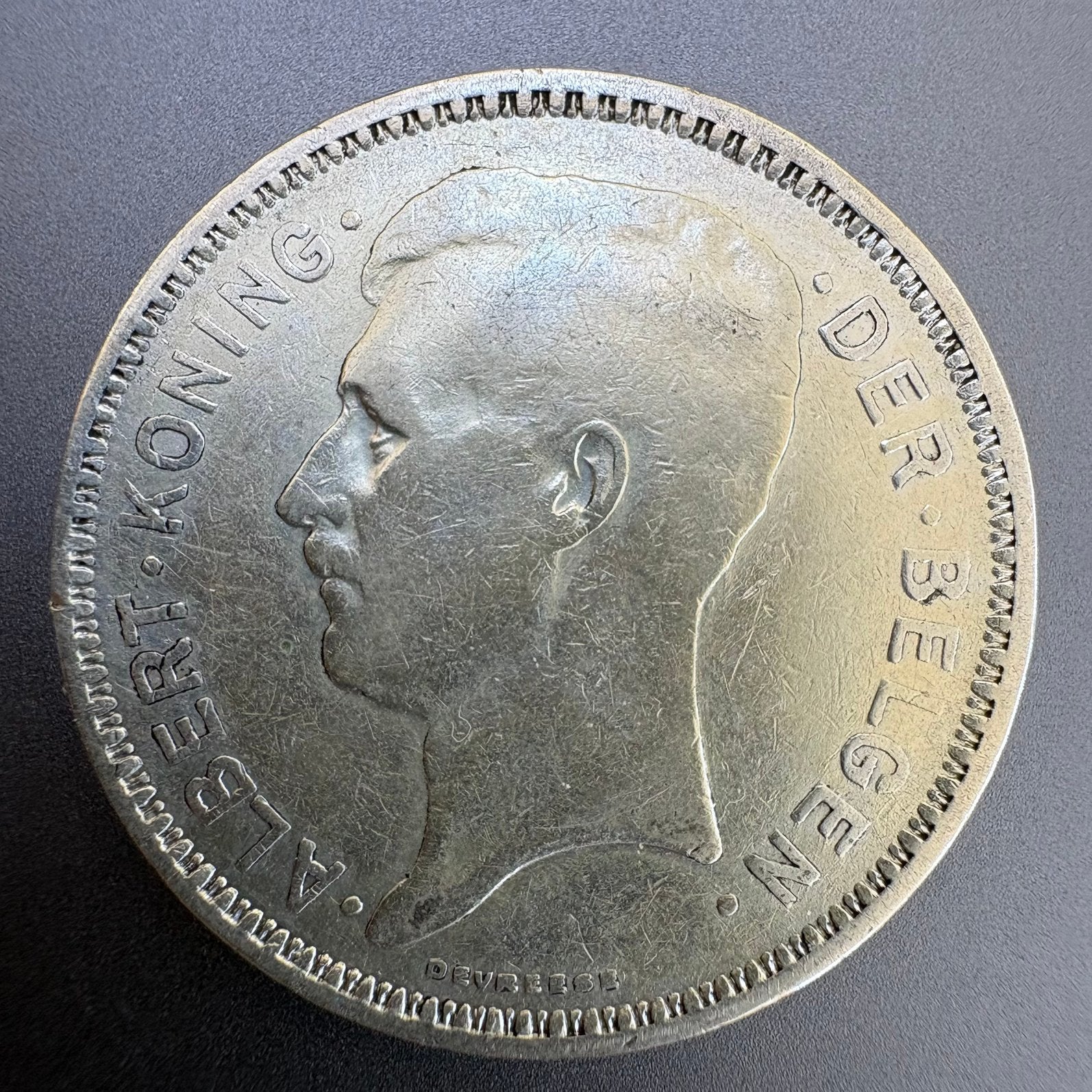Zilveren 20 Francs 1933 - Albert I - Vlaamse Versie (PosB), Verzenden, Zilver, Losse munt, Zilver