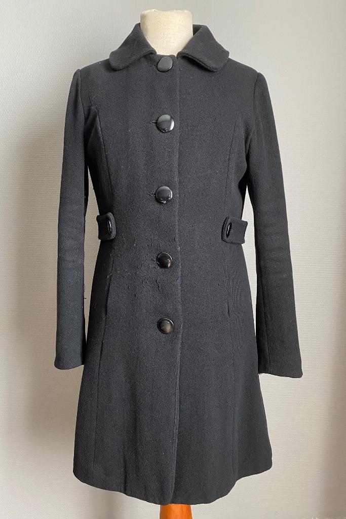Zwarte mantel Clockhouse maat 40, Kleding | Dames, Jassen | Winter, Maat 38/40 (M), Verzenden, Zwart, Clockhouse