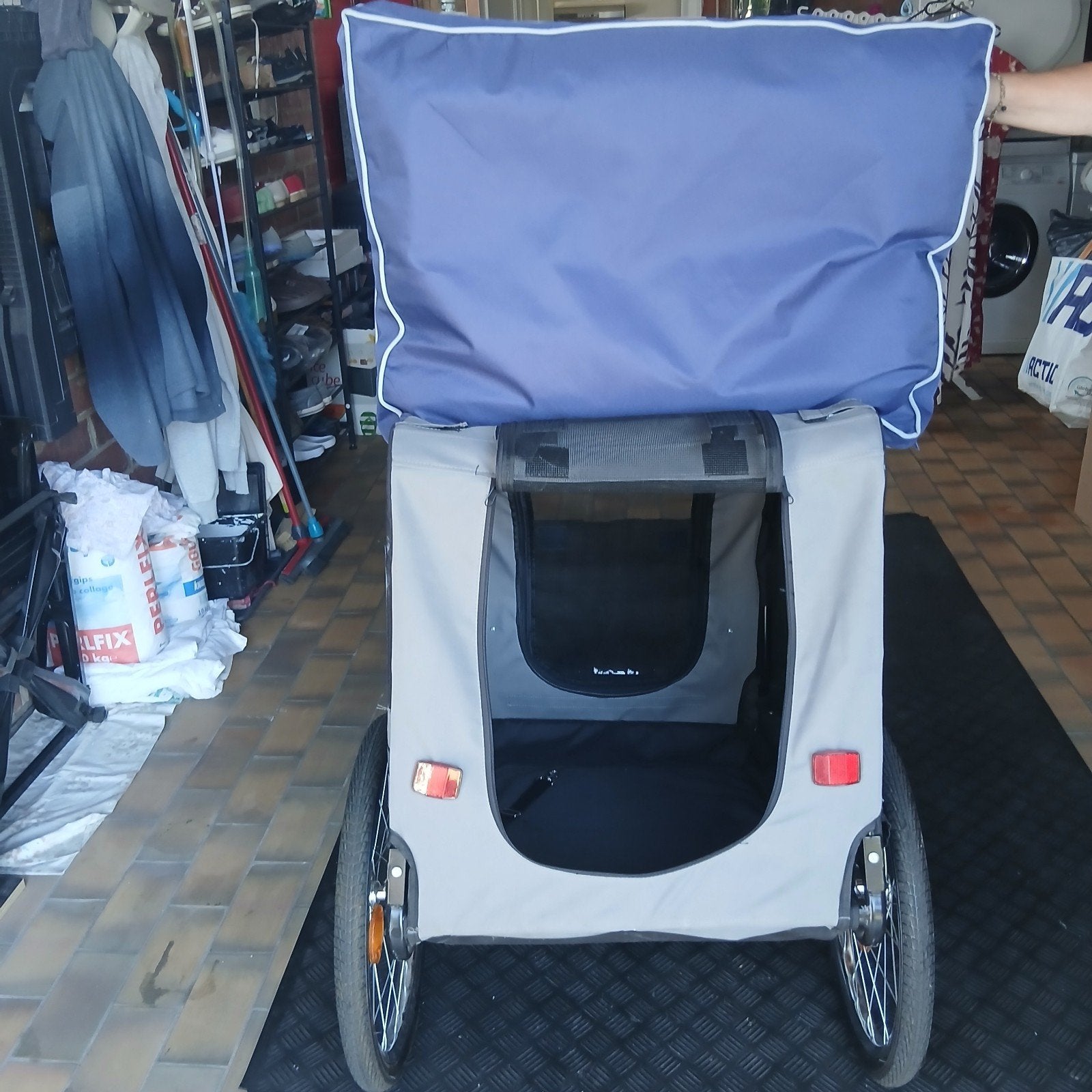 Remorque pour vélo pour animaux, Neuf, Remorque pour chien, 40 à 60 kg, Pliable