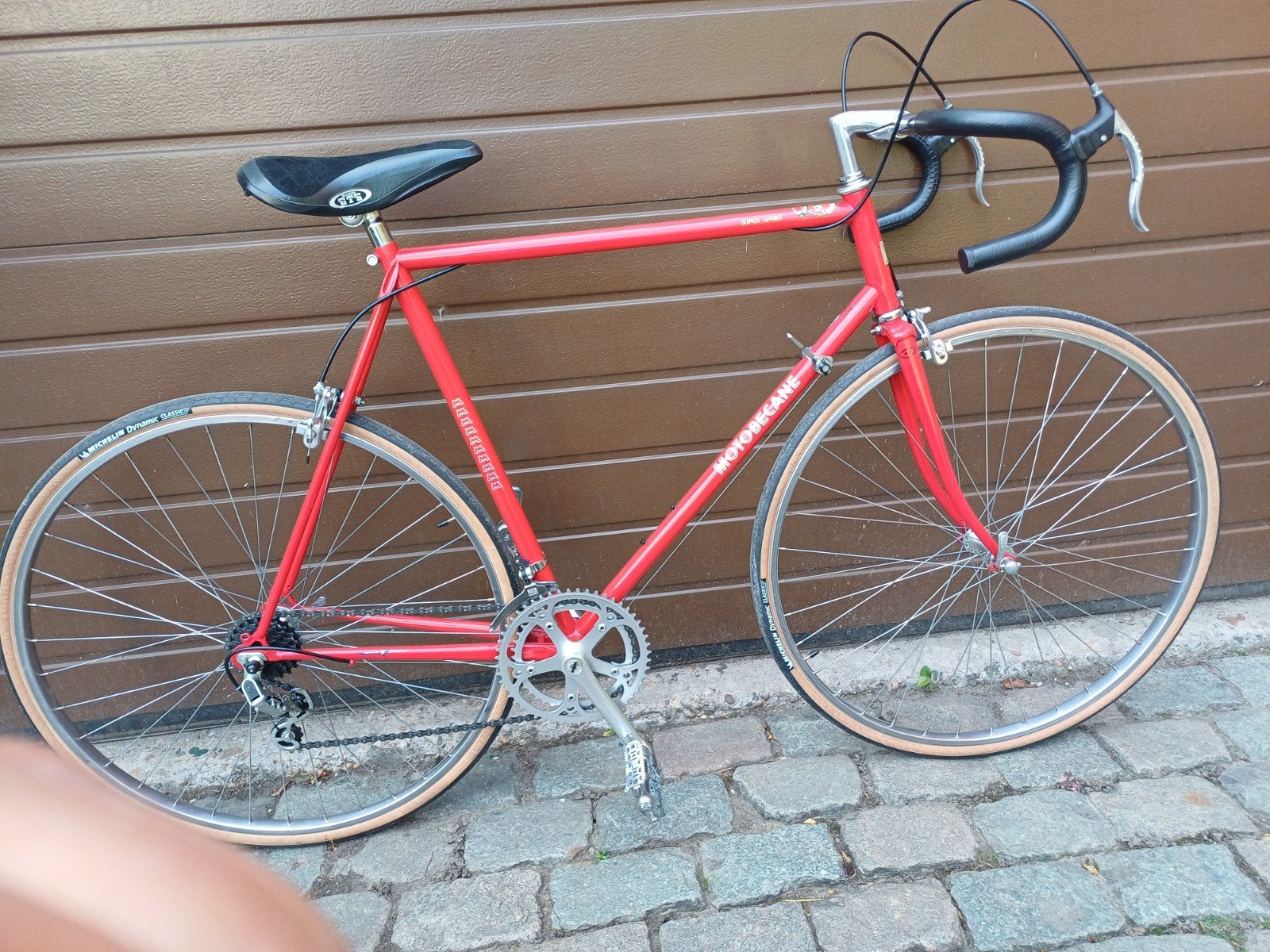 retro koersfiets motobecane, Ophalen