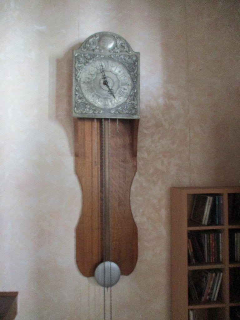 horloge en étain, Antiek en Kunst, Antiek | Tin, Ophalen