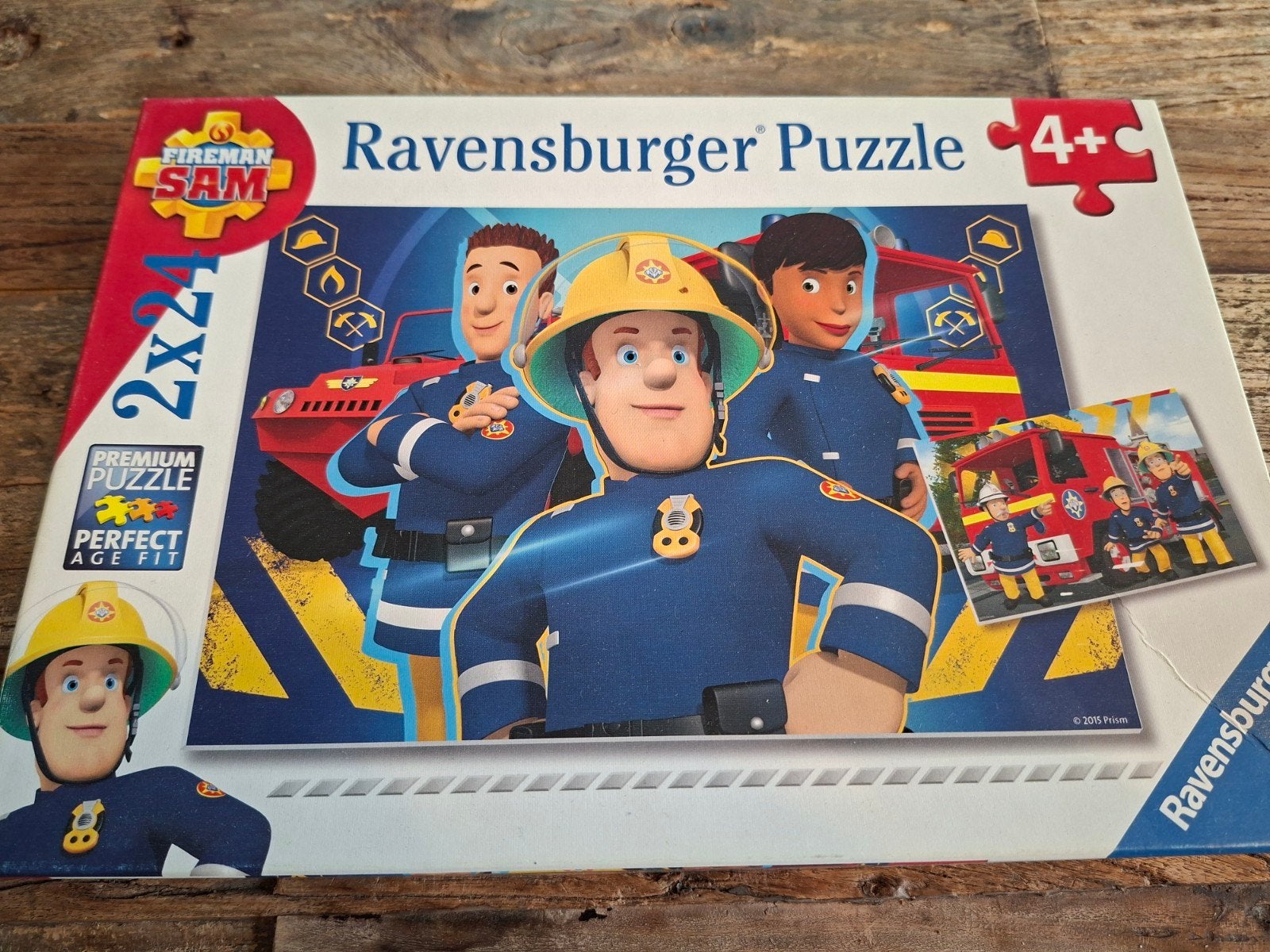 2 Ravensburger puzzels Brandweerman Sam, 224 stukjes, Ophalen, 10 tot 50 stukjes, Gebruikt, 4 tot 6 jaar