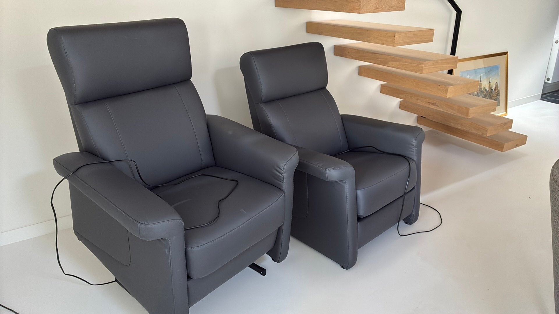 2 fauteuils inclinables électriques, Maison & Meubles, Enlèvement, Utilisé