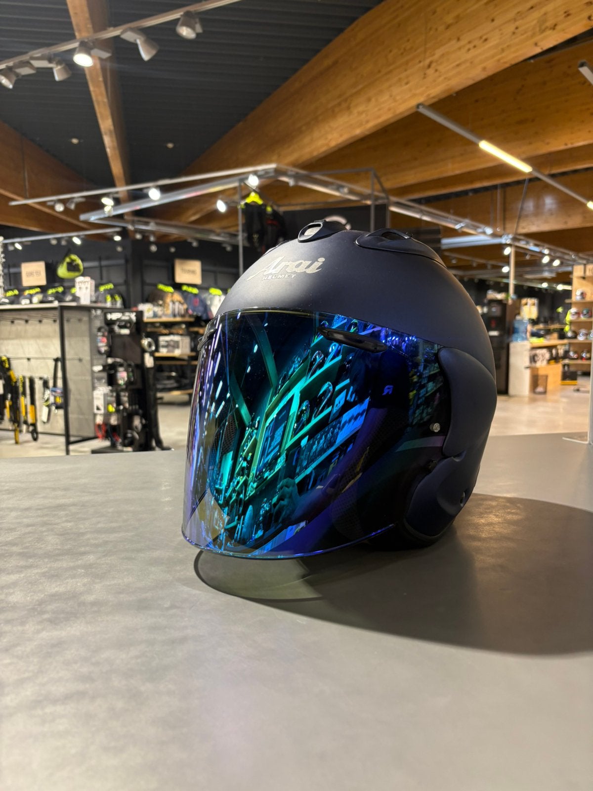 Helmet Arai SZ-R blue mat taille L, Motos, Femmes, Seconde main, Arai, Casque jet