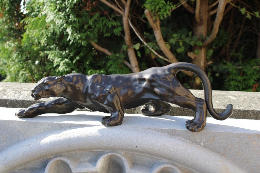 een bronzen panter, lengte: 60 cm!, Ophalen of Verzenden, Nieuw